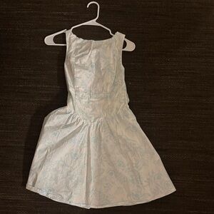 Target White and Blue Backless Dress
